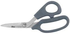 Clauss - 2" LOC, 7" OAL Titanium Shears - Ambidextrous, Offset Handle, For General Purpose Use - Benchmark Tooling