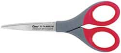 Clauss - 3-1/8" LOC, 7" OAL Titanium Shears - Right Hand, Straight Handle, For General Purpose Use - Benchmark Tooling