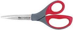 Clauss - 3-1/2" LOC, 8" OAL Titanium Shears - Right Hand, Straight Handle, For General Purpose Use - Benchmark Tooling