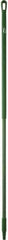 Vikan - 59 x 1-1/4" Fiberglass Squeegee Handle - European Threaded Connection, Green - Benchmark Tooling