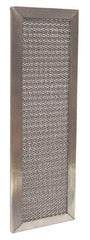 Made in USA - 16" Noml Height x 20" Noml Width x 1" Noml Depth, 75% Capture Efficiency, Permanent Air Filter - MERV 4, Galvanized Steel Mesh, Integrated Galvanized Steel Frame, 350 Max FPM, 1,000 CFM - Benchmark Tooling