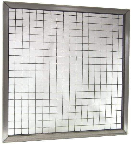 Made in USA - Galvanized Steel Wire Air Filter Frame - 16" Noml Height x 1" Noml Depth x 20" Noml Width, For Use with Filter Pads - Benchmark Tooling