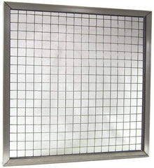 Made in USA - Galvanized Steel Wire Air Filter Frame - 20" Noml Height x 1" Noml Depth x 20" Noml Width, For Use with Filter Pads - Benchmark Tooling