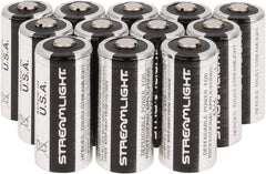Streamlight - Size 123A, Lithium, 12 Pack, Standard Battery - 3 Volts - Benchmark Tooling