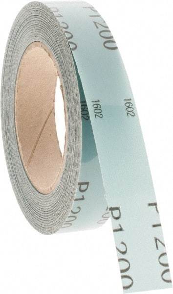 Made in USA - 1" x 50 Yd 1200 Grit Aluminum Oxide Shop Roll - Benchmark Tooling