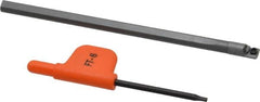 Kennametal - 0.224" Min Bore Diam, 4" OAL, 3/16" Shank Diam, CCBI Indexable Boring Bar - 1-7/8" Max Bore Depth, CDC Insert, Screw Holding Method - Benchmark Tooling