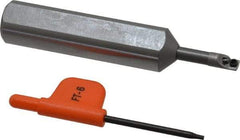 Kennametal - 0.208" Min Bore Diam, 3-3/8" OAL, 5/8" Shank Diam, CCBI Indexable Boring Bar - 7/8" Max Bore Depth, CDC Insert, Screw Holding Method - Benchmark Tooling