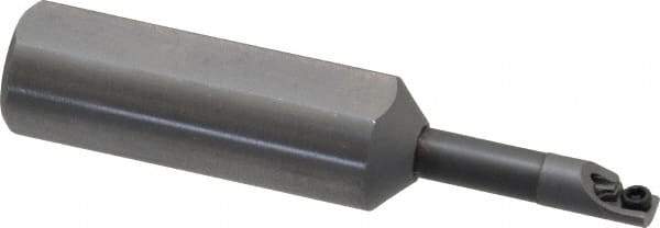 Kennametal - 0.208" Min Bore Diam, 2-3/8" OAL, 1/2" Shank Diam, CCBI Indexable Boring Bar - 7/8" Max Bore Depth, CDC Insert, Screw Holding Method - Benchmark Tooling