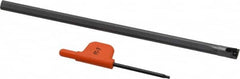 Kennametal - 0.3" Min Bore Diam, 6" OAL, 1/4" Shank Diam, FCBI Indexable Boring Bar - 2-1/2" Max Bore Depth, TD.. Insert, Screw Holding Method - Benchmark Tooling