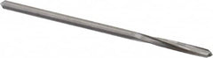 Hertel - 3/32" Solid Carbide 4 Flute Chucking Reamer - Spiral Flute, Straight Shank, 1/2" Flute Length, 2" OAL - Benchmark Tooling