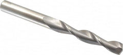 Hertel - 23/64" 135° Solid Carbide Jobber Drill - Right Hand Cut, Parabolic Flute, 4" OAL, Split Point - Benchmark Tooling