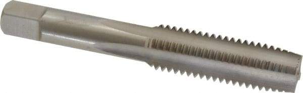 Hertel - M14x2.00 Metric Coarse 6H 4 Flute Bright Finish High Speed Steel Straight Flute Standard Hand Tap - Plug, Left Hand Thread, 3-19/32" OAL, D7 Limit - Exact Industrial Supply