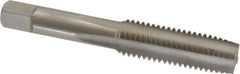 Hertel - M14x2.00 Metric Coarse 6H 4 Flute Bright Finish High Speed Steel Straight Flute Standard Hand Tap - Plug, Left Hand Thread, 3-19/32" OAL, D7 Limit - Exact Industrial Supply