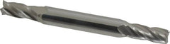 Hertel - 5/16", 3/4" LOC, 3/8" Shank Diam, 3" OAL, 4 Flute, Solid Carbide Square End Mill - Double End, Uncoated, 30° Helix, Centercutting - Benchmark Tooling