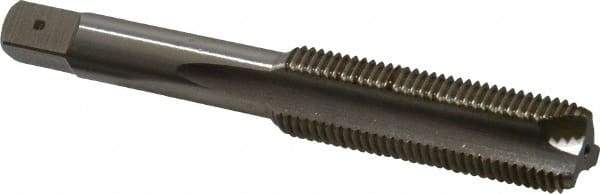 Hertel - 1/2-20 UNF, 3 Flute, Bright Finish, High Speed Steel Spiral Point Tap - Bottoming Chamfer, Right Hand Thread, 3-3/8" OAL, 1-21/32" Thread Length, 3B Class of Fit - Exact Industrial Supply