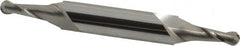 Hertel - 3/16" Diam, 1/2" LOC, 2 Flute Solid Carbide Ball End Mill - Uncoated, Double End, 3" OAL, 3/8" Shank Diam - Benchmark Tooling