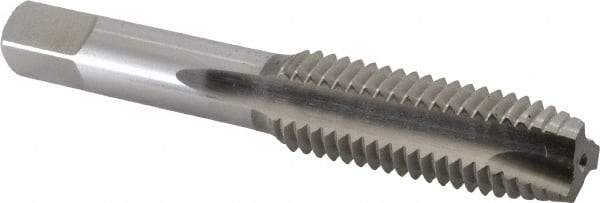 Hertel - 5/8-11 UNC, 3 Flute, Bright Finish, High Speed Steel Spiral Point Tap - Plug Chamfer, Left Hand Thread, 3-13/16" OAL, 3B Class of Fit - Exact Industrial Supply