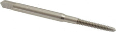 Hertel - #4-40 UNC, 2 Flute, Bright Finish, High Speed Steel Spiral Point Tap - Plug Chamfer, Left Hand Thread, 1-7/8" OAL, 2B/3B Class of Fit - Exact Industrial Supply