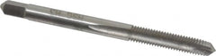Hertel - #10-32 UNF, 2 Flute, Bright Finish, High Speed Steel Spiral Point Tap - Plug Chamfer, Left Hand Thread, 2-3/8" OAL, 2B Class of Fit - Exact Industrial Supply