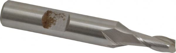 Hertel - 5.5mm, 1/2" LOC, 3/8" Shank Diam, 2-3/8" OAL, 2 Flute, Cobalt Square End Mill - Single End, Uncoated, Centercutting, Right Hand Cut - Benchmark Tooling