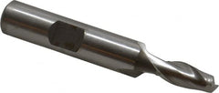 Hertel - 6.5mm, 9/16" LOC, 3/8" Shank Diam, 2-3/8" OAL, 2 Flute, Cobalt Square End Mill - Single End, Uncoated, Centercutting, Right Hand Cut - Benchmark Tooling
