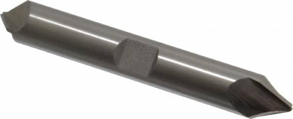 Hertel - 3/8" Diam Double End Cobalt Chamfer Mill - Benchmark Tooling