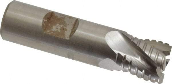 Hertel - 3/4" Diam, 3/4" LOC, 4 Flute Cobalt Roughing & Finishing Square End Mill - Uncoated, 3" OAL, 3/4" Shank Diam, Straight Shank, Non-Centercutting - Benchmark Tooling