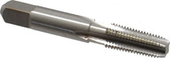 Hertel - 1/16-27 NPT Thread, 4 Flute Short Projection Standard Pipe Tap - 2-1/8" OAL, 11/16" Thread Length, 5/16" Shank Diam, Bright Finish, High Speed Steel - Exact Industrial Supply