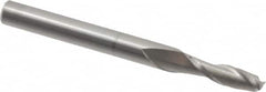 Hertel - 5/32", 9/16" LOC, 3/16" Shank Diam, 2" OAL, 2 Flute, Solid Carbide Square End Mill - Single End, Uncoated, 30° Helix, Centercutting, Right Hand Cut - Benchmark Tooling