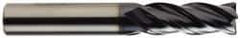 OSG - 1", 4 Flute, Single End, Solid Carbide, 0.06" Corner Radius End Mill - 4" OAL, Right Hand Flute, 1-1/2" LOC, Right Hand Cut - Benchmark Tooling