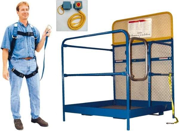 Vestil - 60" Platform - Forklift Work Platform, 1,000 Lb Capacity, 60" Platform Height, 48" Base Width x 48" Base Depth - Benchmark Tooling