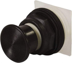 Schneider Electric - 30mm Mount Hole, Extended Straight, Pushbutton Switch Only - Black Pushbutton, Momentary (MO) - Benchmark Tooling