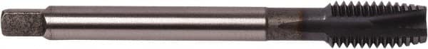 Union Butterfield - 5/8-18 UNF, 4 Flute, TiCN Finish, Powdered Metal Spiral Point Tap - Plug Chamfer, Right Hand Thread, 3-15/16" OAL, 0.866" Thread Length, 0.48" Shank Diam, 2B Class of Fit, Series 1672AP - Exact Industrial Supply