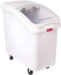 Rubbermaid - Rectangular, White Polypropylene Food Bin - 28" High x 15-1/2" Wide x 29-1/2" Long - Benchmark Tooling