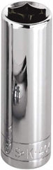 SK - 5/32", 1/4" Drive, Deep Hand Socket - 6 Points, Steel, Chrome Finish - Benchmark Tooling