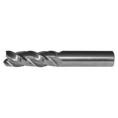 1/2x1/2x1-1/4x3 3FL Square Carbide End Mill-Round Shank-Uncoated - Benchmark Tooling