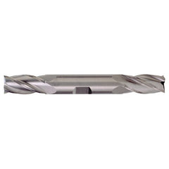 1/2″ × 1/2″ × 5/8″ × 3″ RHS / RHC Solid Carbide 4-Flute Square End General Purpose End Mill - Bright - Exact Industrial Supply