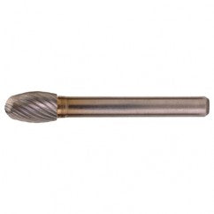 SE-5 Standard Cut Solid Carbide Bur-Egg Shape - Benchmark Tooling