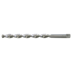 19/32 RHS / RHC HSS 135 Degree Notched Point Deep Hole Parabolic Taper Length Drill - Bright - Exact Industrial Supply