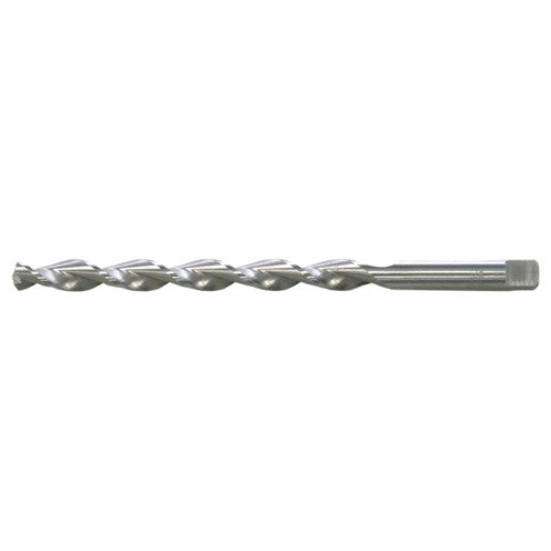 33/64 RHS / RHC HSS 135 Degree Notched Point Deep Hole Parabolic Taper Length Drill - Bright - Exact Industrial Supply