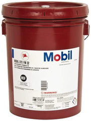 Mobil - 5 Gal Pail Mineral Hydraulic Oil - ISO 32, 31.9 cSt at 40°C & 5.5 cSt at 100°F, Food Grade - Benchmark Tooling