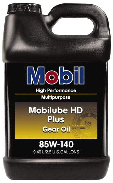 Mobil - 2.5 Gal Bottle, Gear Oil - 14.8 St Viscosity at 100°C, 141 St Viscosity at 40°C - Benchmark Tooling