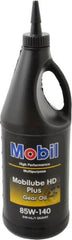 Mobil - 0.25 Gal Bottle, Gear Oil - 26.6 St Viscosity at 100°C, 260 St Viscosity at 40°C - Benchmark Tooling