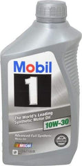 Mobil - 1 Quart Synthetic Engine Oil - Grade 10W-30 - Benchmark Tooling