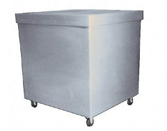 Bayhead Products - 1,000 Lb Load Capacity, Polyethylene Rolling Covered Container - 28" Wide x 30" Long x 30" High - Benchmark Tooling