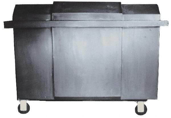 Bayhead Products - 1,000 Lb Load Capacity, Polyethylene Rolling Covered Container - 32" Wide x 48" Long x 30" High - Benchmark Tooling