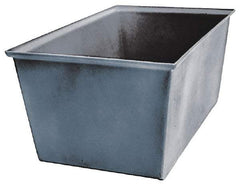 Bayhead Products - Gray Polyethylene Tote Container - Nesting, 23" Long x 15" Wide x 12" High - Benchmark Tooling