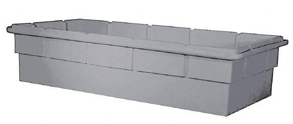 Bayhead Products - Gray Polyethylene Tote Container - Nesting, 48-1/2" Long x 23" Wide x 13-1/2" High - Benchmark Tooling