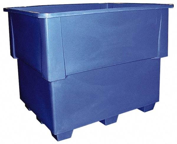 Bayhead Products - 52" Long x 42" Wide x 42" High Polyethylene Pallet Bulk Container Stackable, 4-Way Fork Entry - 1,000 Lb. Load Capacity - Benchmark Tooling