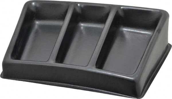 Bayhead Products - 12-1/2" Wide x 3" High x 8-1/2" Deep, Small Parts Assembly Tray - Plastic Frame, 3 Compartments, 6-1/2" Wide x 2-1/2" Deep Bin - Benchmark Tooling